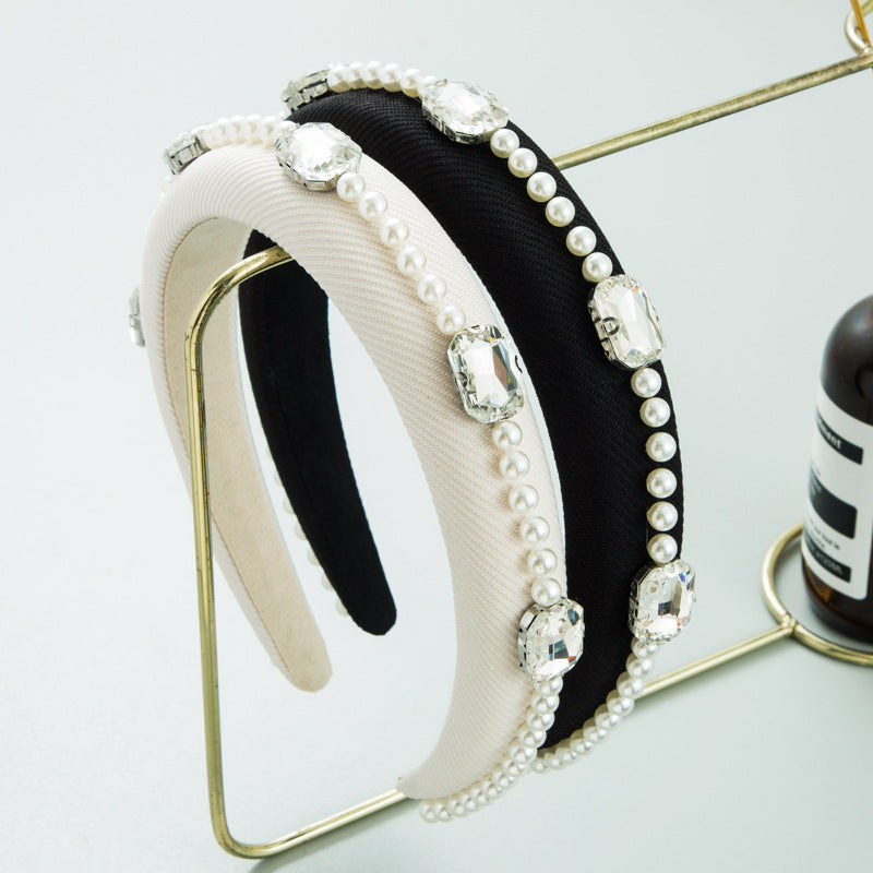 Rhinestone Pearl Hair Band Head Accessories