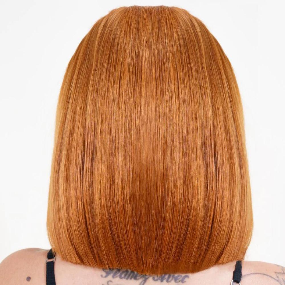 Amber Spice Transparent Lace Front Bob Wig